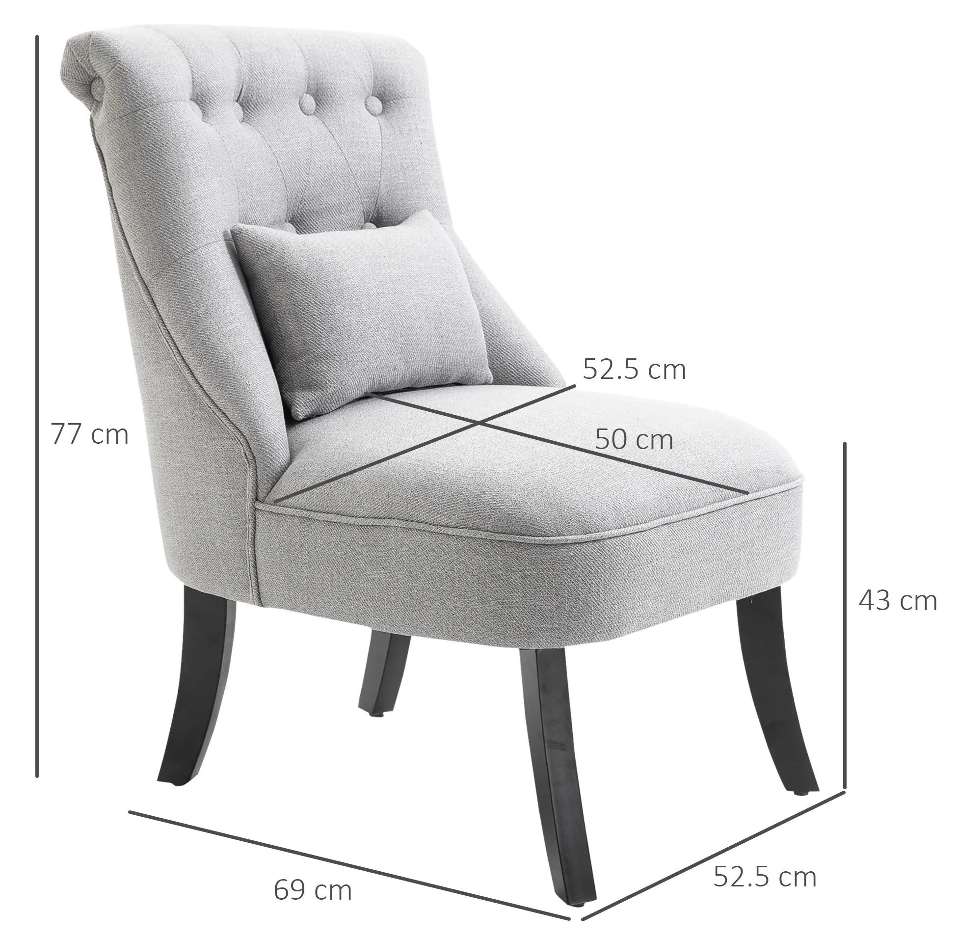 Fotoliu Homcom 833-727GY (Grey) - 6