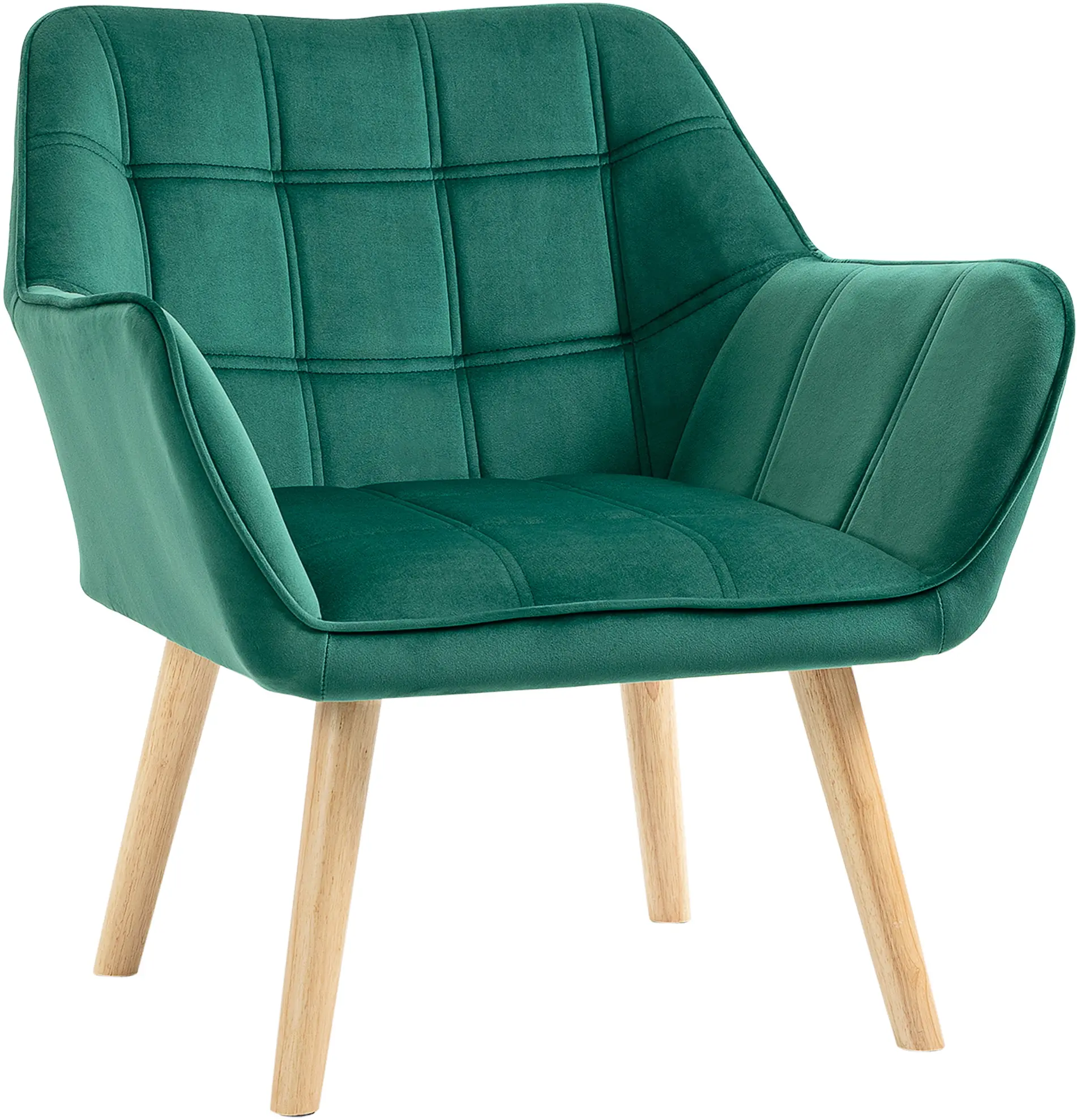 Fotoliu Homcom 833-799V00GN (Green/Natural Wood) - 2