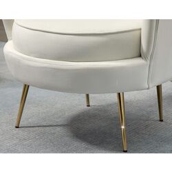 Fotoliu Homcom 833-961WT 79x77 cm (Cream/Gold) Thumb