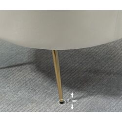 Fotoliu Homcom 833-961WT 79x77 cm (Cream/Gold) Thumb