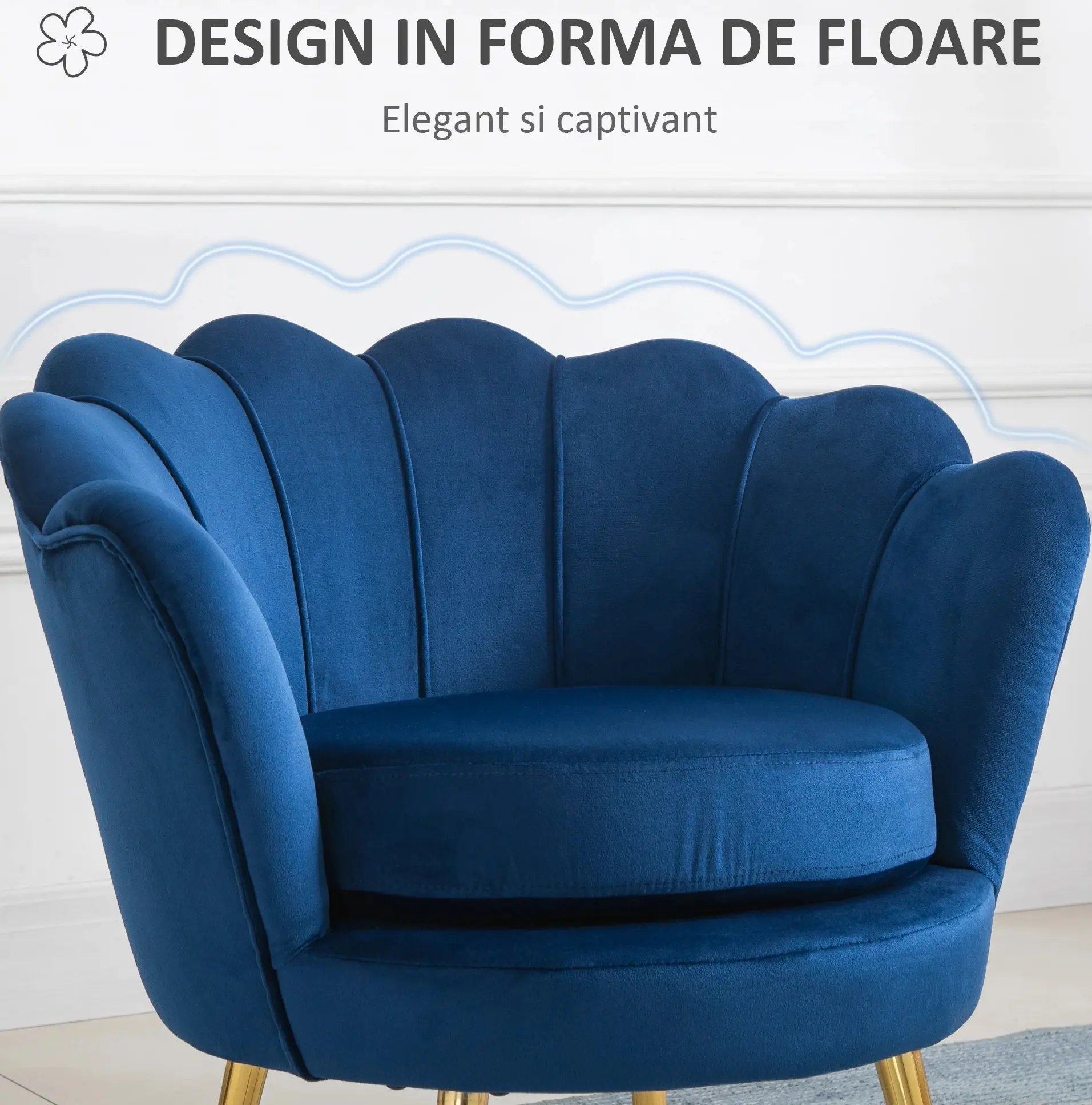 Fotoliu Homcom 839-012BU (Blue) - 10