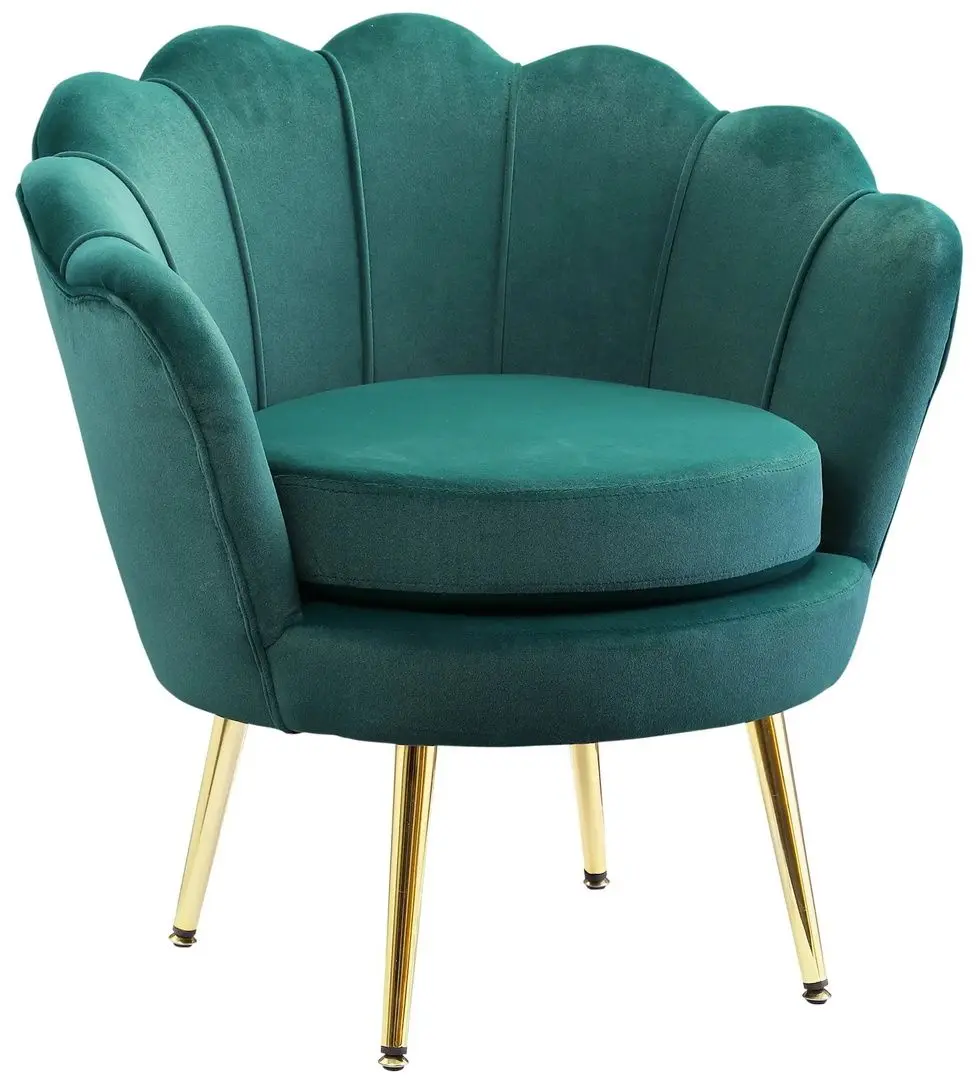 Fotoliu Homcom 839-012GN 75x63x73 cm (Green/Gold)