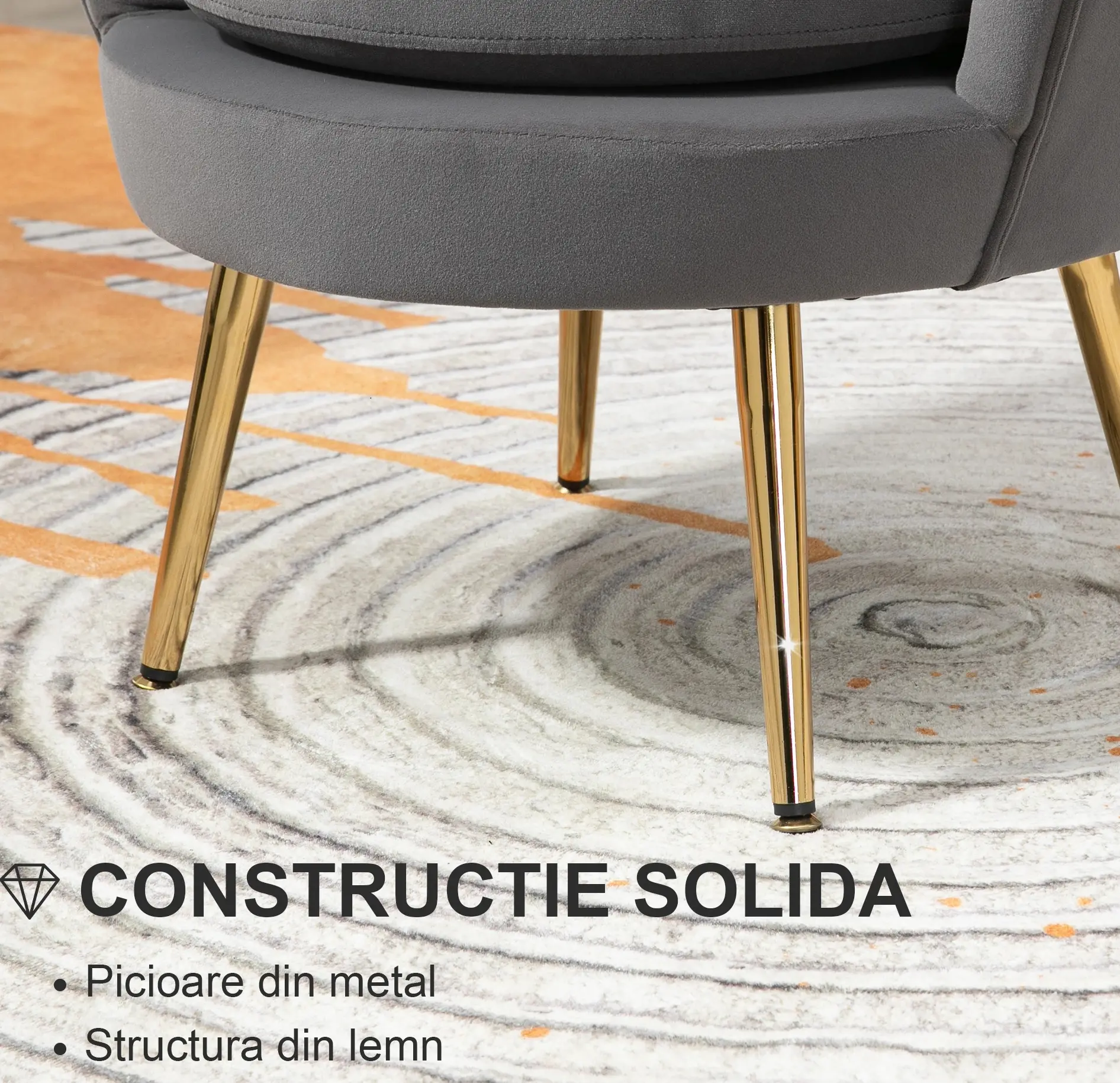 Fotoliu Homcom  839-012GY (Grey) - 4
