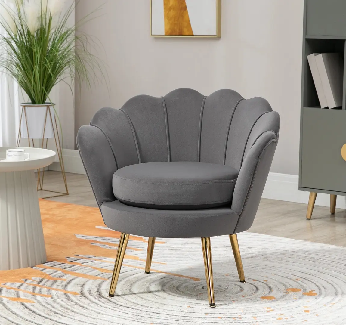 Fotoliu Homcom  839-012GY (Grey)