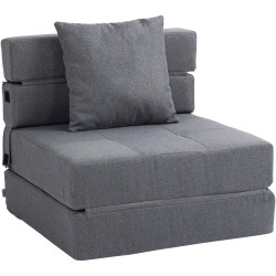 Fotoliu Homcom 839-027V01CG (Grey) Thumb