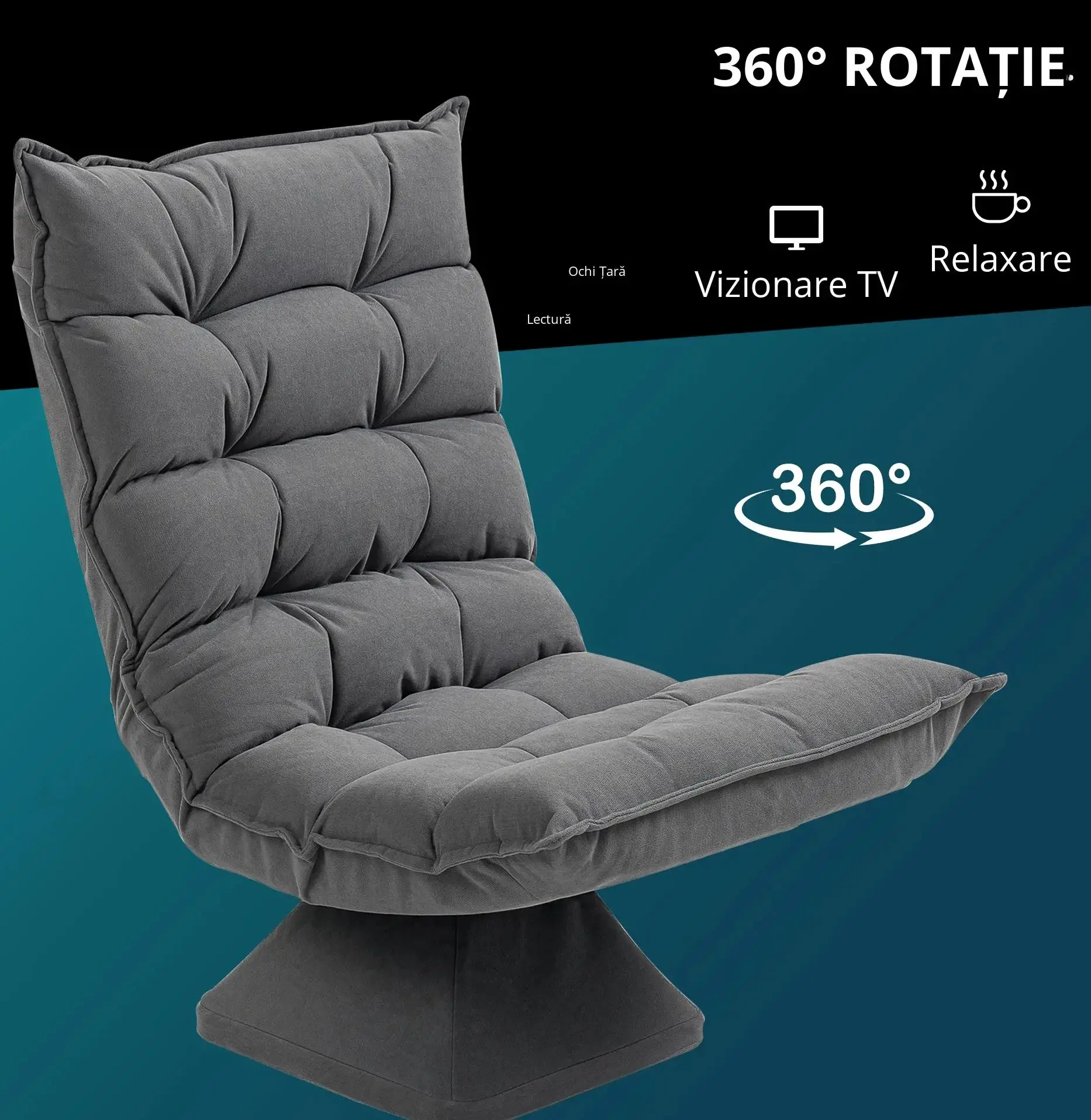 Кресло Homcom 839-423V00GY (Grey) - 4