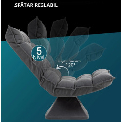 Кресло Homcom 839-423V00GY (Grey) Thumb