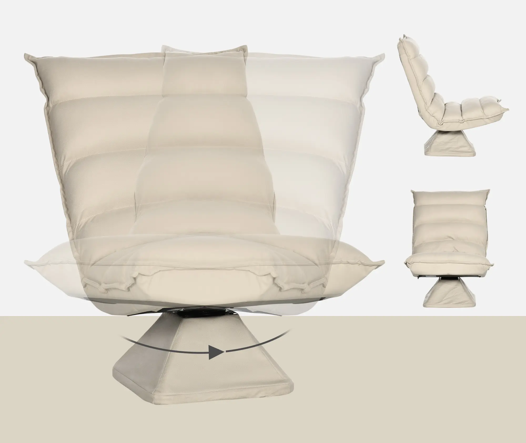 Кресло Homcom 839-430V00BG (Beige) - 4