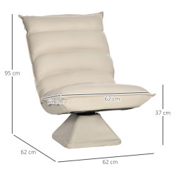 Кресло Homcom 839-430V00BG (Beige) Thumb