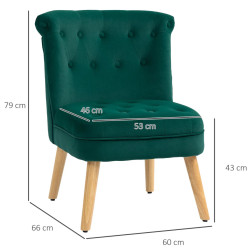 Fotoliu Homcom 839-618V00GN (Green) Thumb