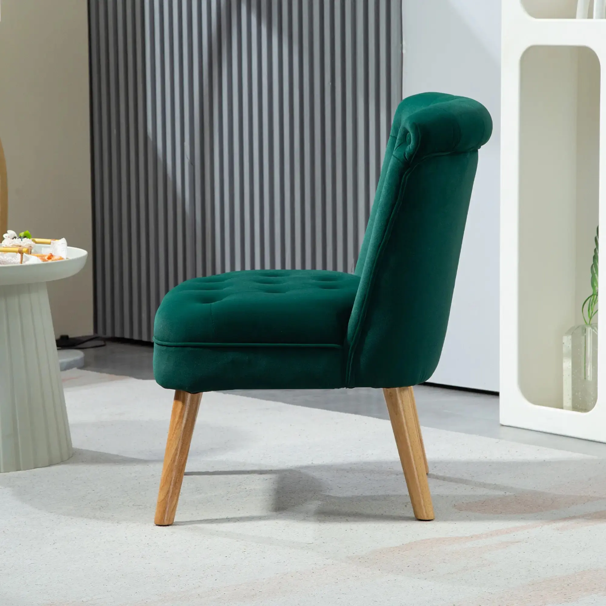 Fotoliu Homcom 839-618V00GN (Green) - 4