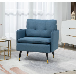 Кресло Homcom 839-619V00DB (Bleu) Thumb