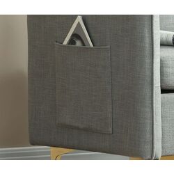 Fotoliu Homcom 839-729V00GY 72x90 cm (Grey/Gold) Thumb