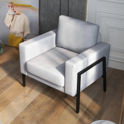 Fotoliu Homcom 839-781V00LG (Light Grey) Thumb