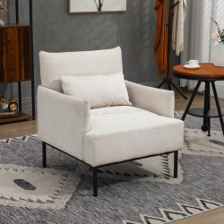 Fotoliu Homcom 839-827V00CW (Cream White)