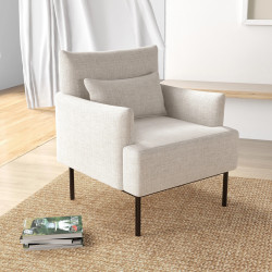 Fotoliu Homcom 839-827V00CW (Cream White) Thumb