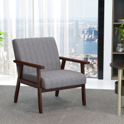 Fotoliu Homcom 839-916V80GY (Grey/Browm)