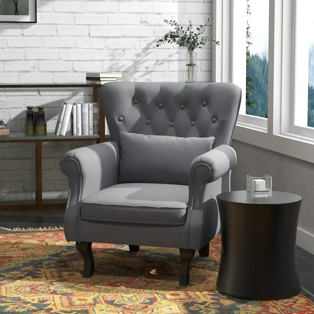 Кресло Homcom 839-919V01CG (Dark Grey/Black)