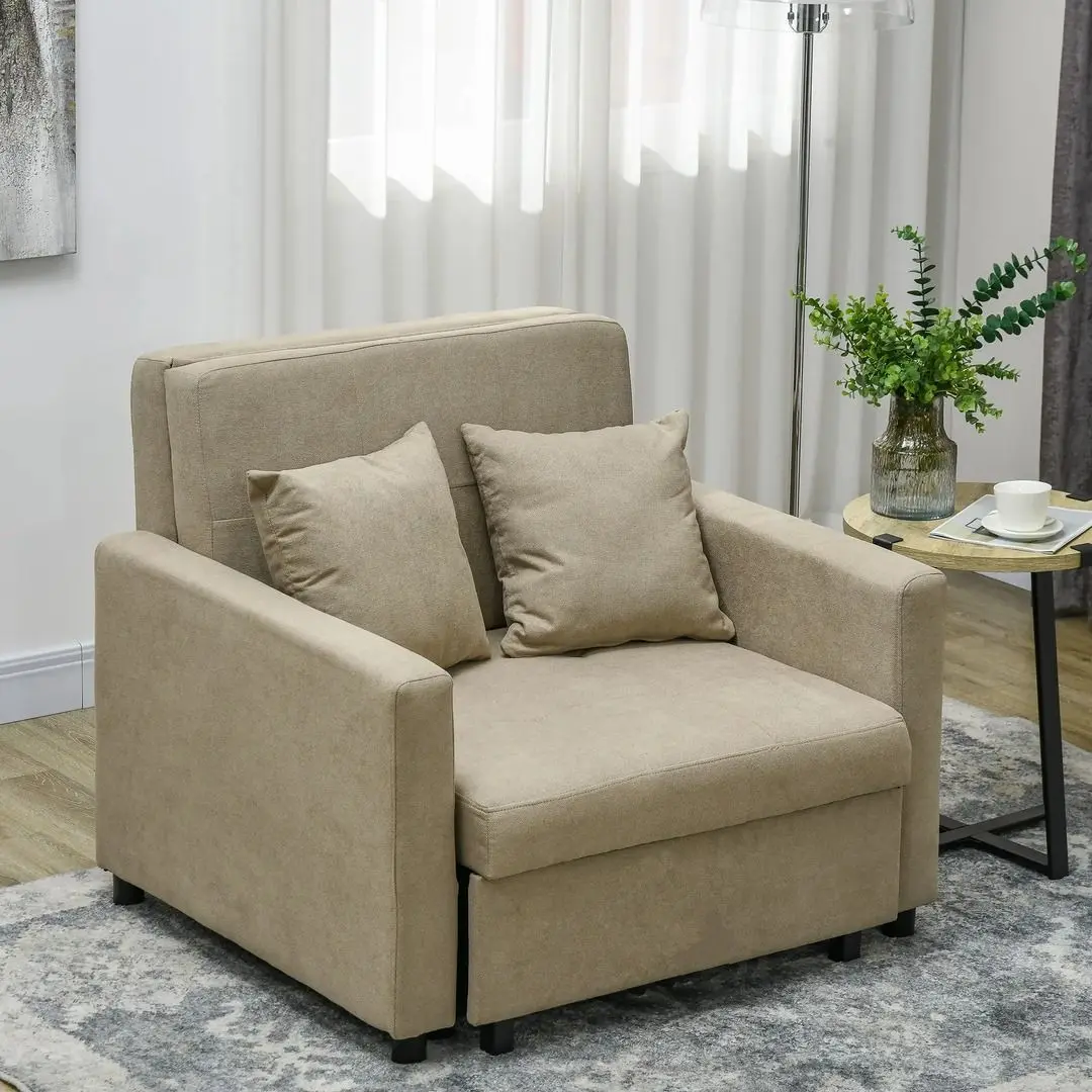 Fotoliu Homcom 83B-009V00LR 100x98x88 cm (Light Brown)