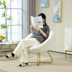 Fotoliu Homcom 83B-079V00WT (White) Thumb