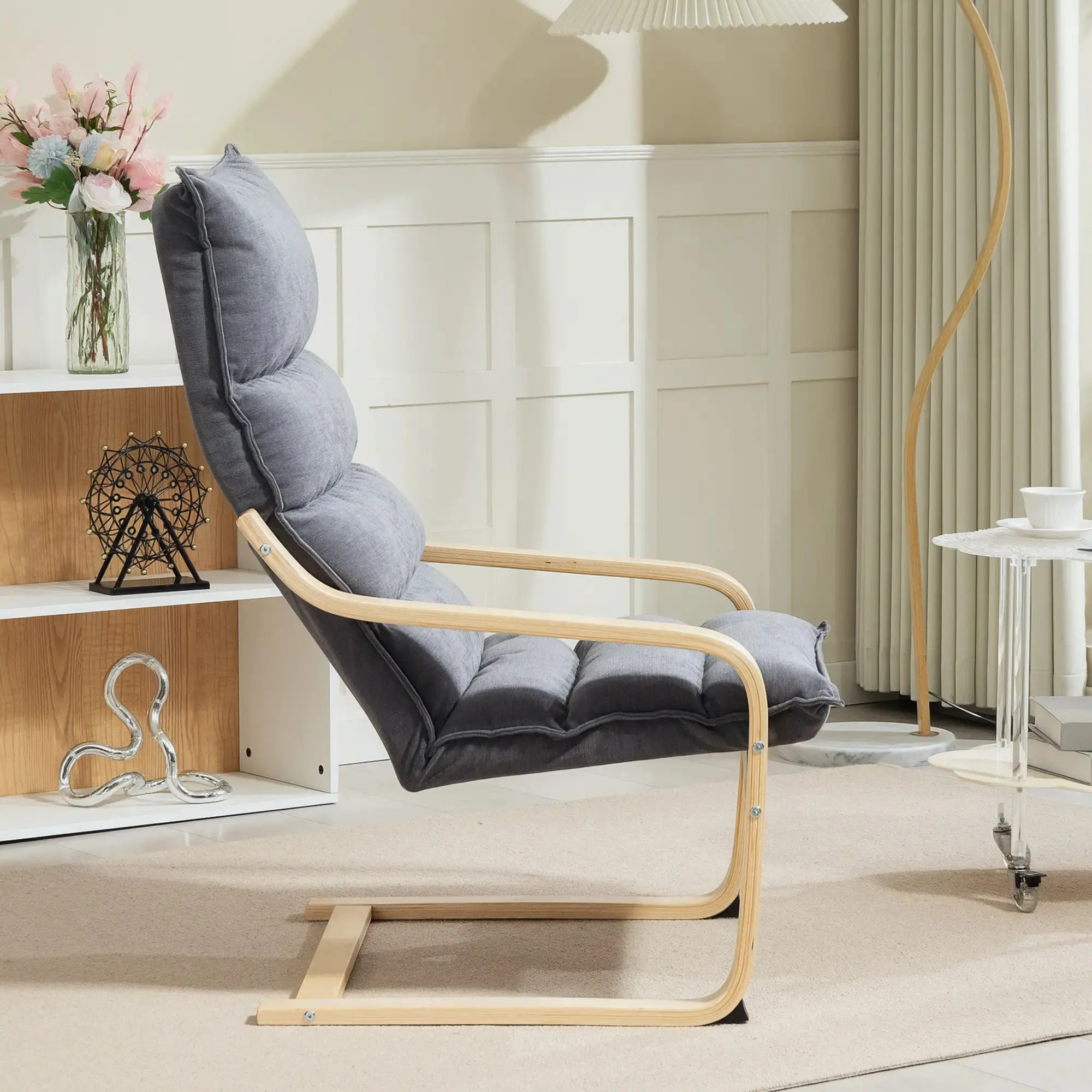 Кресло Homcom 83B-277V00GY (Grey) - 4