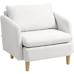 Fotoliu Homcom 83B-419V00CW (White Cream) Thumb