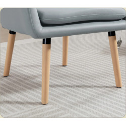 Fotoliu Homcom 83B-621V00GY (Grey/Natural Wood) Thumb