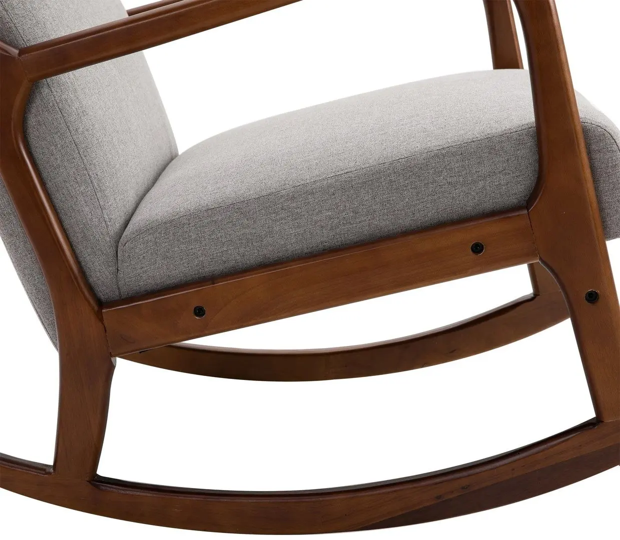 Fotoliu balansoar Homcom 833-861 64x86x80 cm (Grey/Oak)