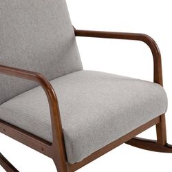 Fotoliu balansoar Homcom 833-861 64x86x80 cm (Grey/Oak) Thumb