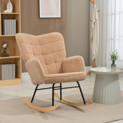 Fotoliu balansoar Homcom 839-613V00LR (Light Brown)