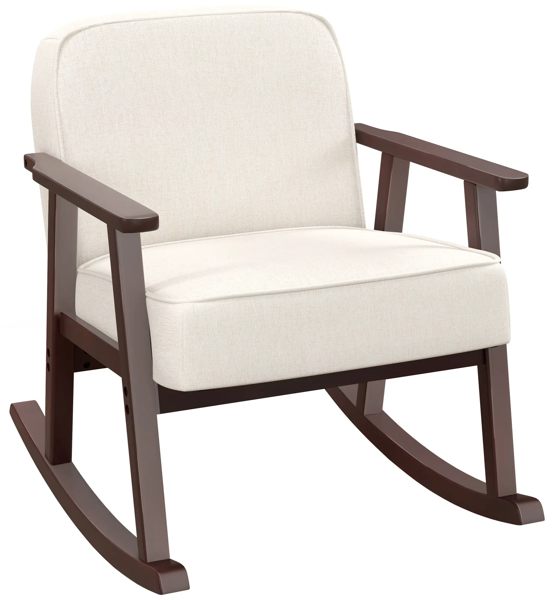 Кресло-качалка Homcom 839-783V00BG (Beige/Brown) - 2