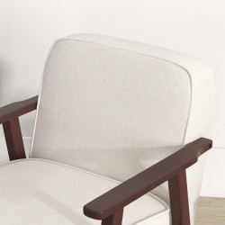 Кресло-качалка Homcom 839-783V00BG (Beige/Brown) Thumb