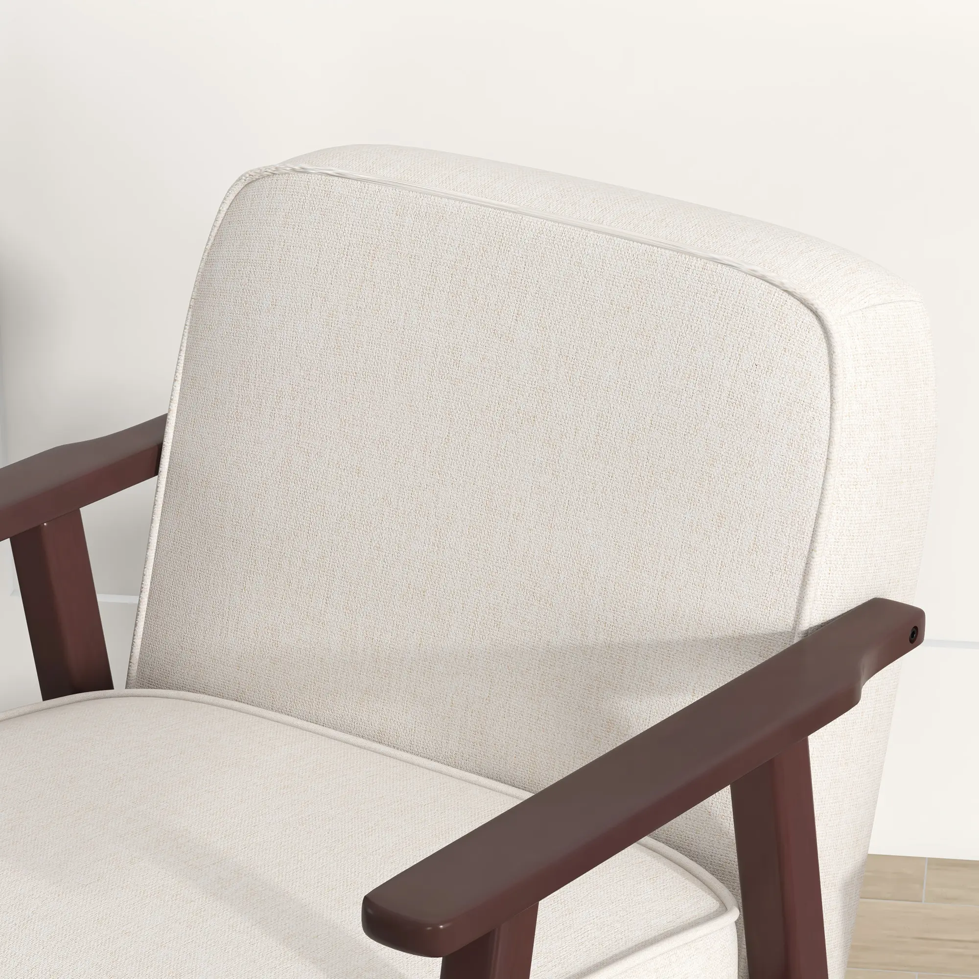 Кресло-качалка Homcom 839-783V00BG (Beige/Brown) - 5