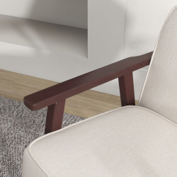 Кресло-качалка Homcom 839-783V00BG (Beige/Brown) Thumb