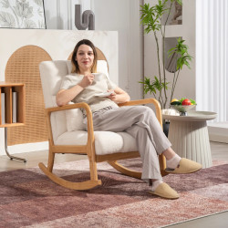 Fotoliu-balansoar Homcom 83B-442V00WT (White) Thumb