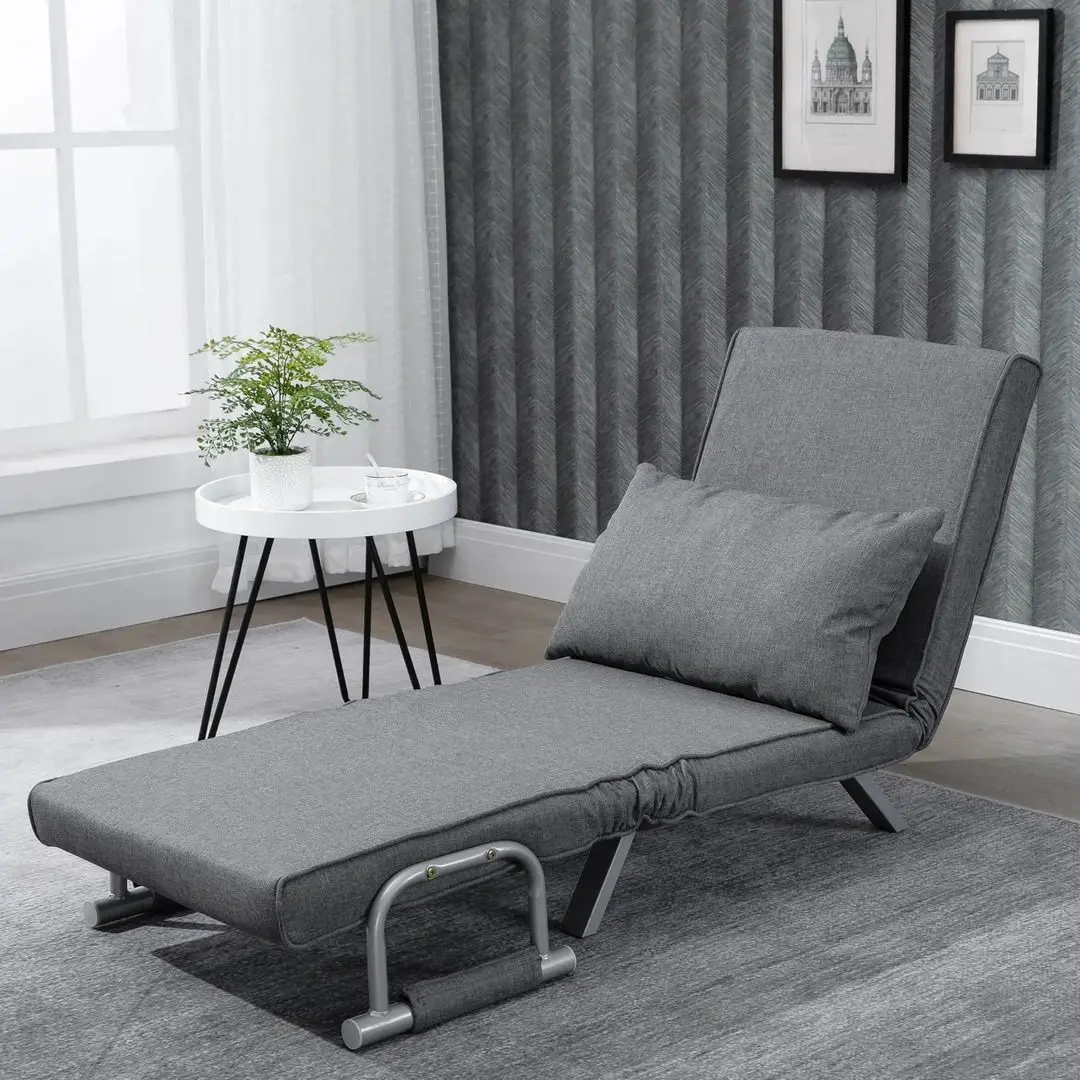 Кресло раскладное Homcom 833-040V01 65x69x80 cm (Dark Grey)