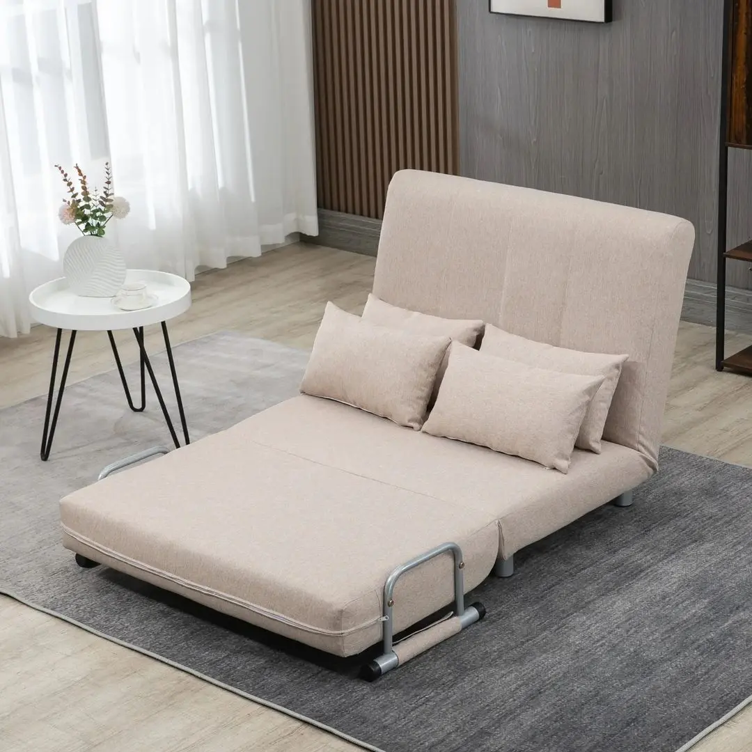 Fotoliu extensibil Homcom 833-079 102x82x81 cm (Cream)