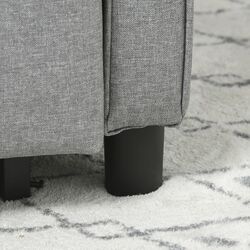 Кресло раскладное Homcom 839-670V00LG 69x82x85 cm (Grey/Black) Thumb