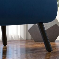 Fotoliu extensibil Homcom 839-834V00BU 63x73x81 cm (Blue/Black/Oak) Thumb