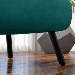 Fotoliu extensibil Homcom 839-834V00GN 63x73x81 cm (Green/Black/Oak) Thumb