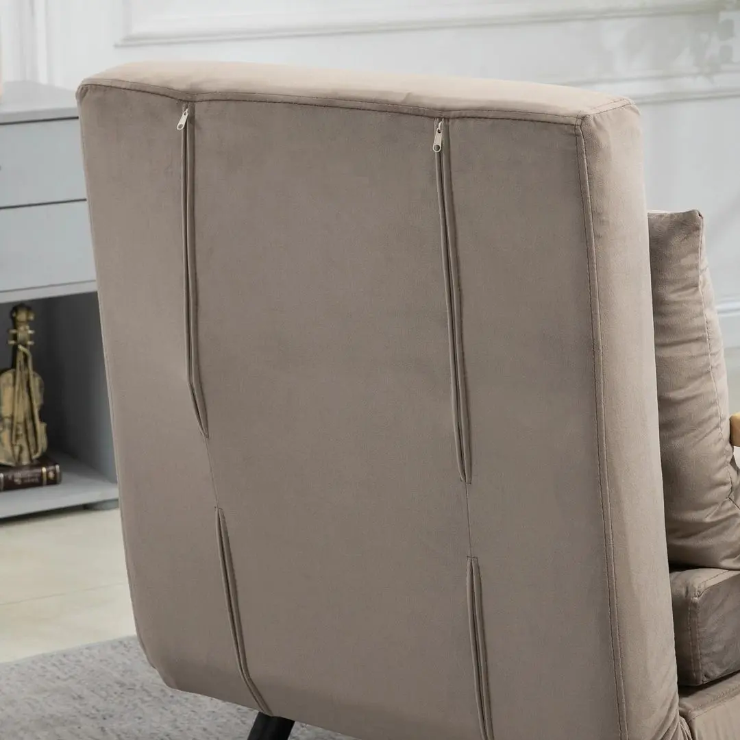 Fotoliu extensibil Homcom 839-834V00LG 63x73x81 cm (Light Grey)