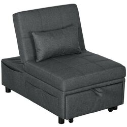 Fotoliu extensibil Homcom 839-858V00GY (Grey) Thumb