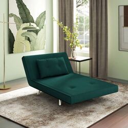 Fotoliu extensibil Homcom 839-893V01DG 83x88x100 cm (Dark Green) Thumb