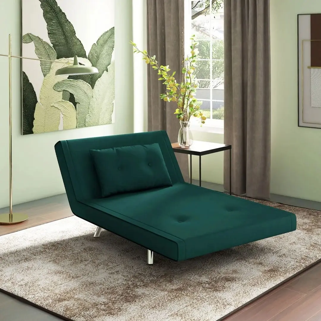 Fotoliu extensibil Homcom 839-893V01DG 83x88x100 cm (Dark Green)