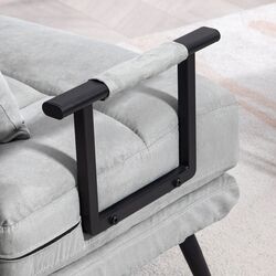 Кресло раскладное Homcom 839-971V00LG 71x71x97 cm (Light Grey/Black) Thumb