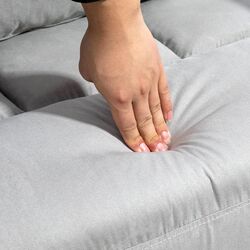 Кресло раскладное Homcom 839-971V00LG 71x71x97 cm (Light Grey/Black) Thumb