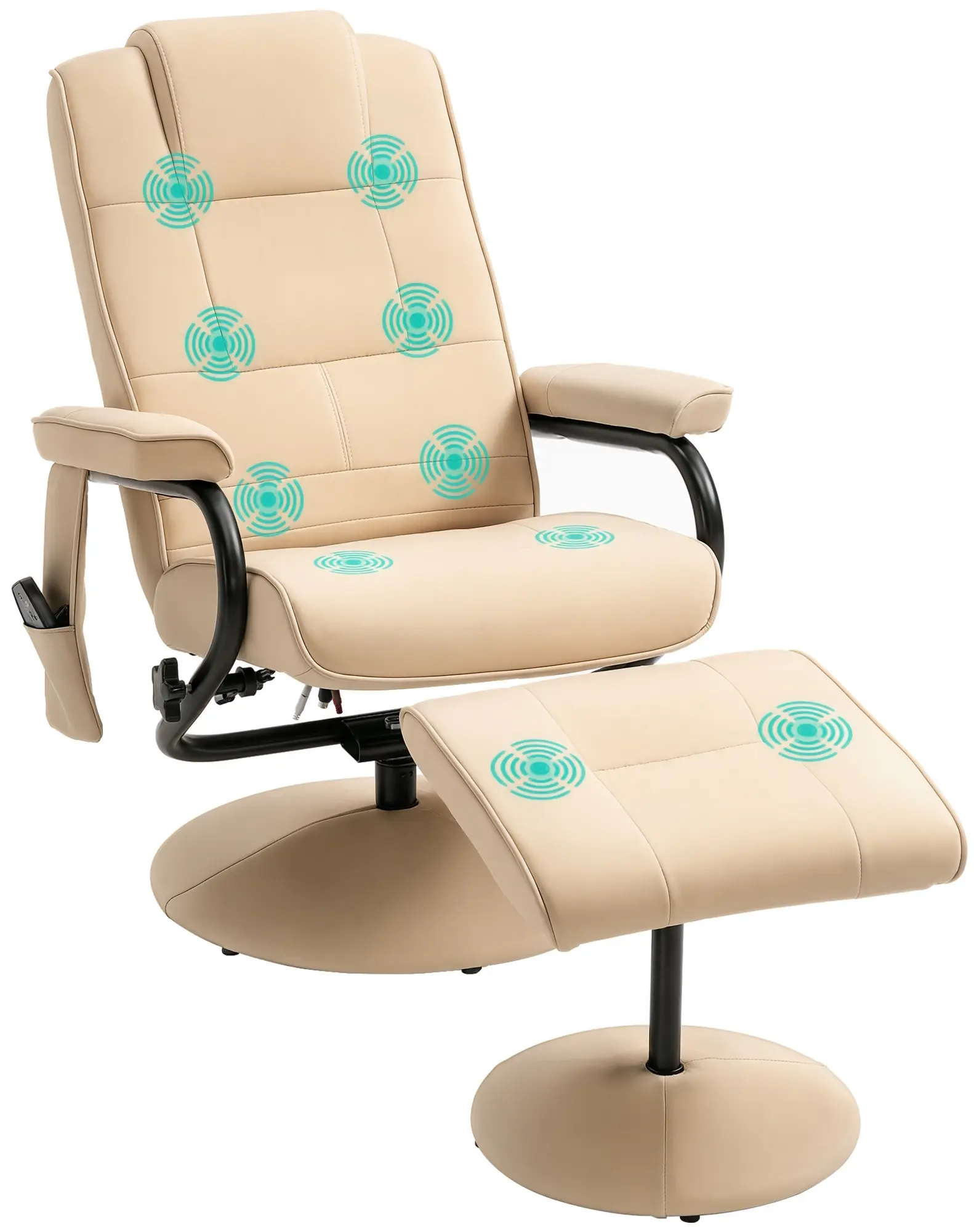 Fotoliu-recliner Homcom 700-037V01CW (Cream White) - 3