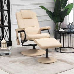 Fotoliu-recliner Homcom 700-037V01CW (Cream White)