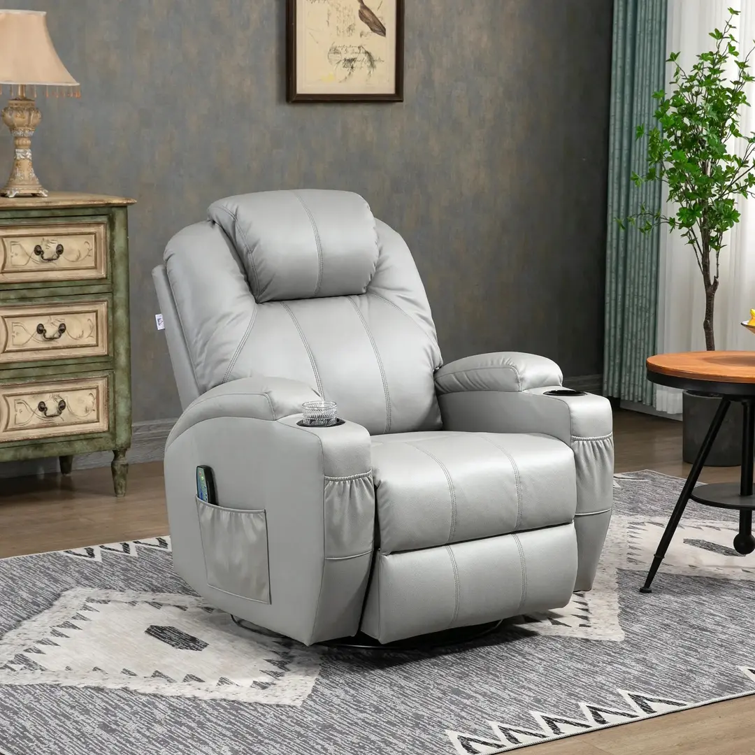 Кресло-реклайнер Homcom 700-166V90GY (Grey)