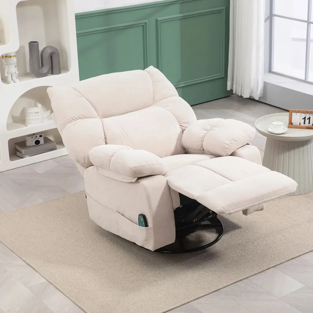 Fotoliu-recliner Homcom 700-174V90BG (Beige)